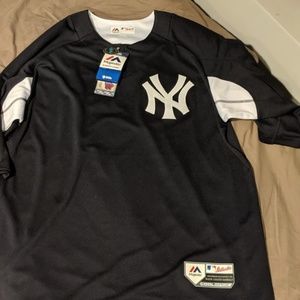 Men's Yankees Majestic Navy BP Jersey, size XL NWT